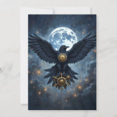 The Celestial Crow.  招待状 (裏面)