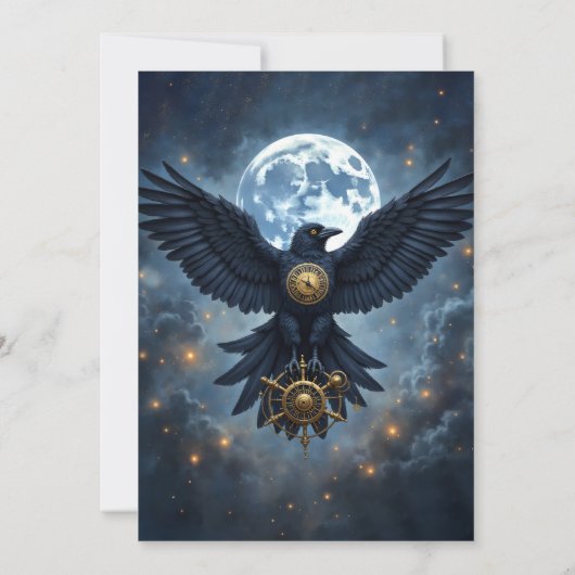 The Celestial Crow.  招待状 (裏面)