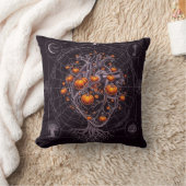 The Celestial Weaver Halloween Throw Pillow  クッション (ブランケット)