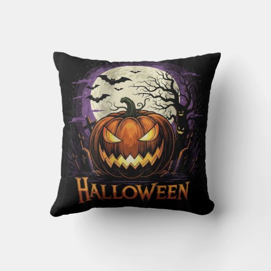 The Celestial Weaver Halloween Throw Pillow  クッション (裏面)