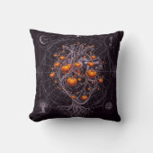 The Celestial Weaver Halloween Throw Pillow クッション (正面)