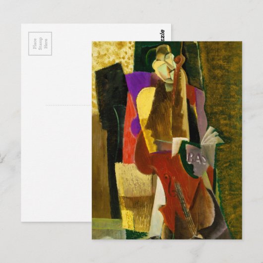 The Cellist by Max Weber (1917) ポストカード (正面/裏面)