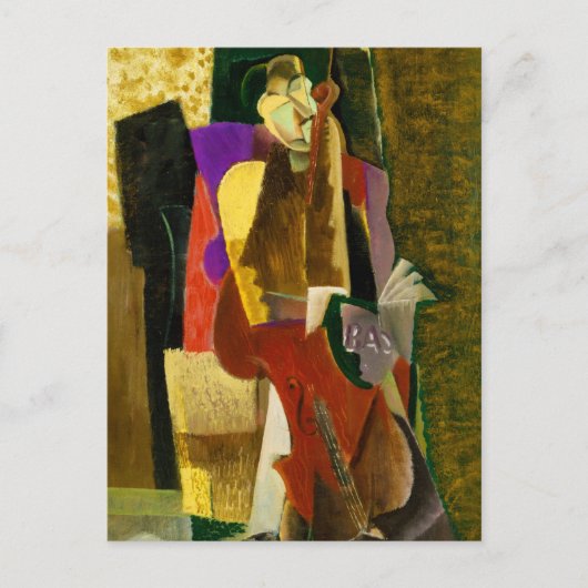 The Cellist by Max Weber (1917) ポストカード (正面)