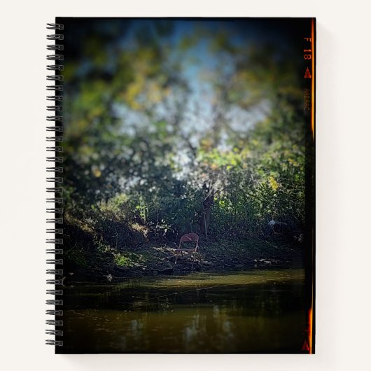 The Chair by the Pond College-Ruled Notebook ノートブック (正面)