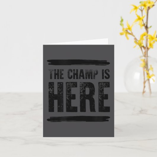 The Champ Is Here  カード (黄色い花)