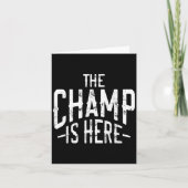 The Champ Is Here Srt Martial Arts Motivational Gy カード (正面)