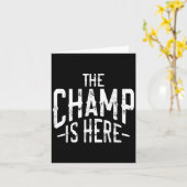 The Champ Is Here Srt Martial Arts Motivational Gy カード (黄色い花)