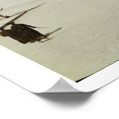 The Champs Elysees, Paris （セピア写真） ポスター (角)