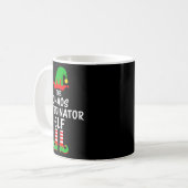 The Chaos Coordinator Elf Matching Family Christma コーヒーマグカップ (正面左)