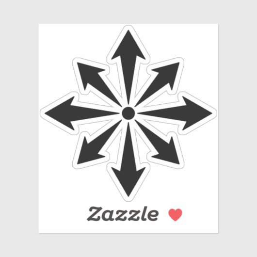 The Chaos Star (black) シール (シート)