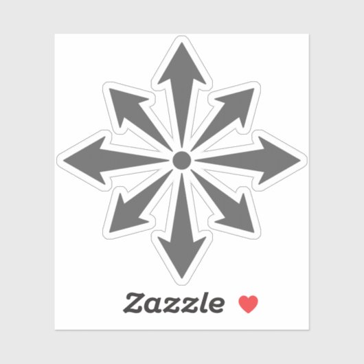 The Chaos Star (grey) シール (シート)