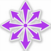 The Chaos Star (purple) シール (正面)