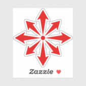 The Chaos Star (red) シール (シート)