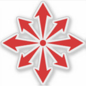 The Chaos Star (red) シール (正面)