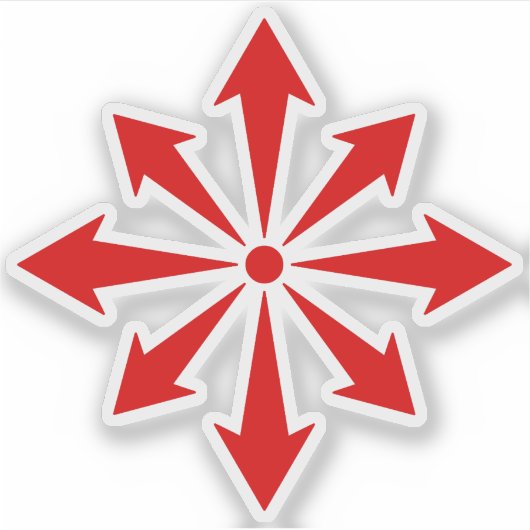 The Chaos Star (red) シール (正面)