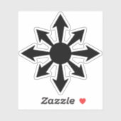 The Chaos Star - v2 (black) シール (シート)