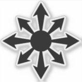 The Chaos Star - v2 (black) シール (正面)