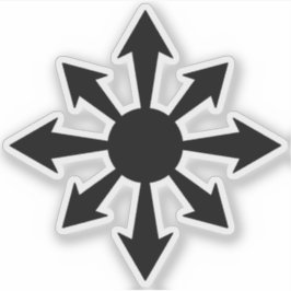 The Chaos Star - v2 (black) シール