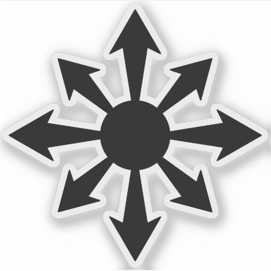 The Chaos Star - v2 (black) シール (正面)