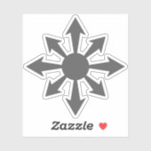 The Chaos Star - v2 (grey) シール (シート)