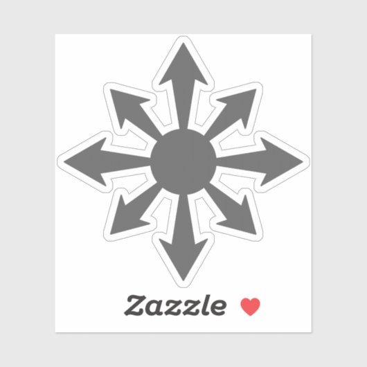 The Chaos Star - v2 (grey) シール (シート)