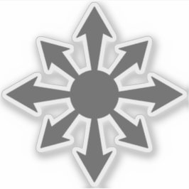 The Chaos Star - v2 (grey) シール