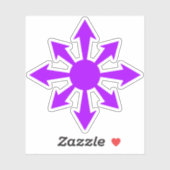 The Chaos Star - v2 (purple) シール (シート)