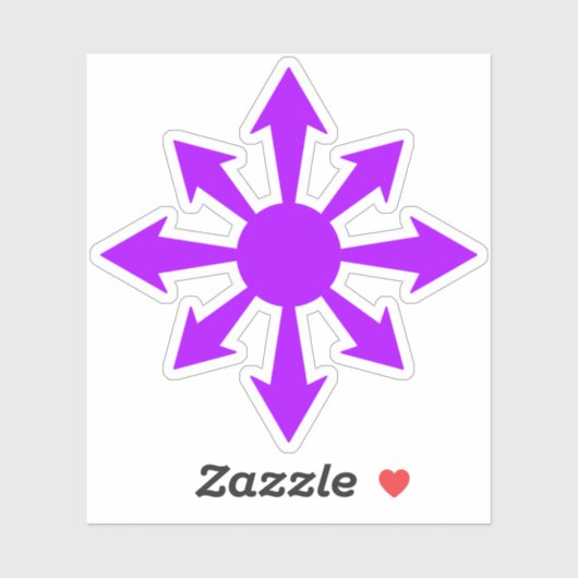 The Chaos Star - v2 (purple) シール (シート)