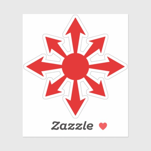 The Chaos Star - v2 (red) シール (シート)