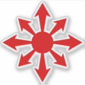 The Chaos Star - v2 (red) シール (正面)