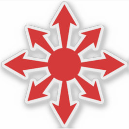 The Chaos Star - v2 (red) シール