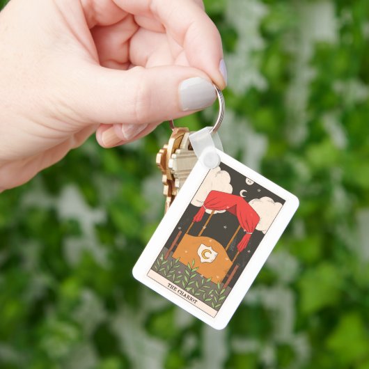 The Chariot major arcana tarot card keepsake  キーホルダー (手)