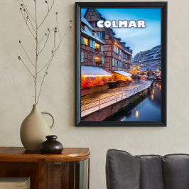 The charm of the Colmar Christmas market ポスター