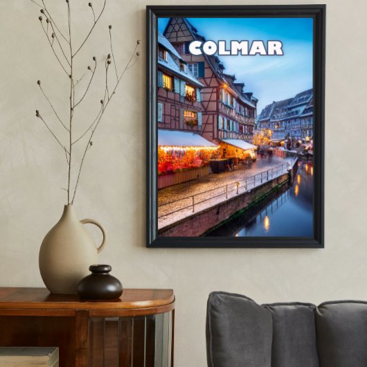 The charm of the Colmar Christmas market ポスター