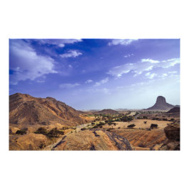 The charming beauty of desert nature under a blue  フォトプリント           