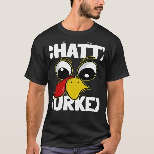 The Chatty Turkey Family Group Matching Thanksgivi Tシャツ (正面)