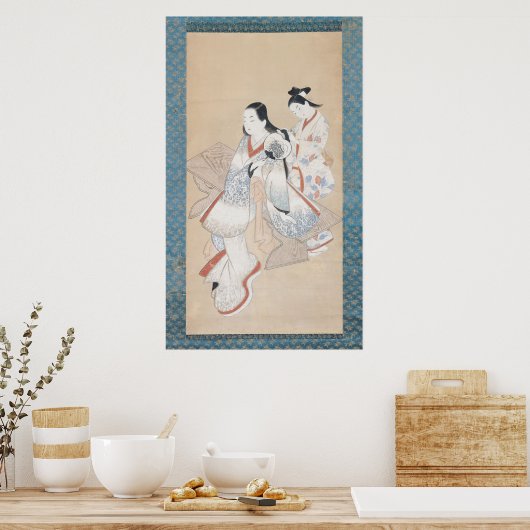The Chausan's Coiffure, c.1700-14 ポスター (キッチン)