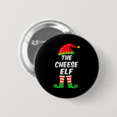 The Cheese Elf Family Matching Funny Christmas Cos 缶バッジ (正面&裏面)