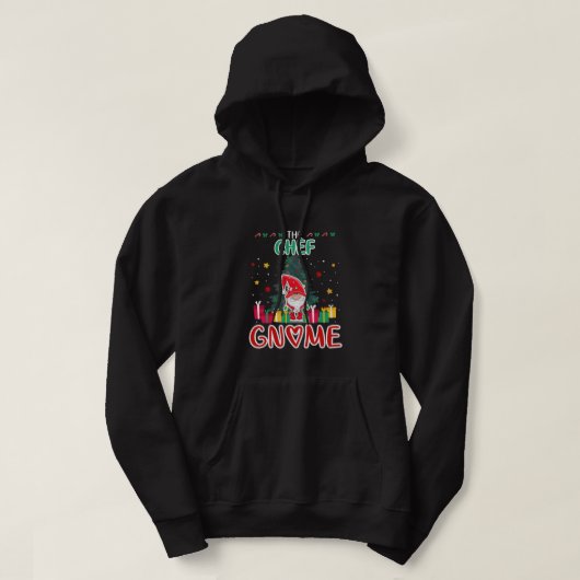 The Chef Gnome Xmas Tree Group Christmas Matching  パーカ (デザイン正面)