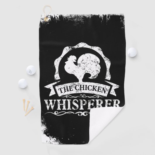 The Chicken Whisperer Funny ゴルフタオル (インサイチュ)