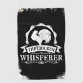 The Chicken Whisperer Funny ゴルフタオル (正面)