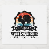 The Chicken Whisperer Funny ビールラベル (シングルラベル)