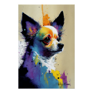 The Chihuahua Dog - Composition 002 ポスター
