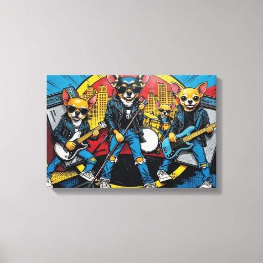THE CHIHUAHUAS 3 キャンバスプリント (正面)