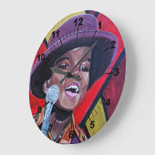 The Child Prodigy Painting by Alfred Fox ラージ壁時計 (傾斜)