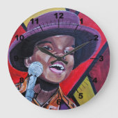 The Child Prodigy Painting by Alfred Fox ラージ壁時計 (正面)