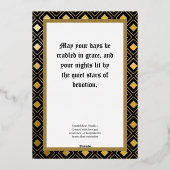 The Child Who Blesses Foil Holiday Card 箔シーズンカード (裏面)