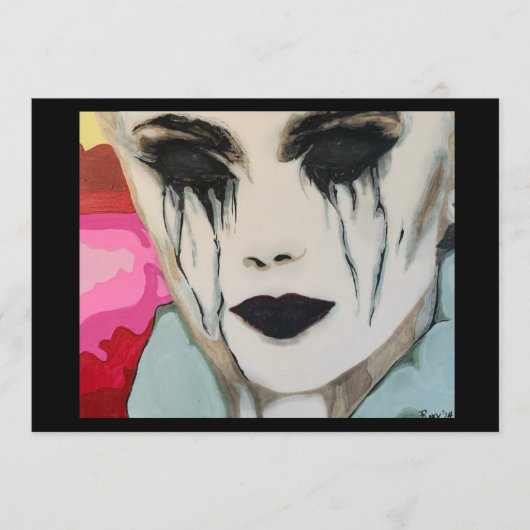 ‘the Chill’ Painting on a Small-Scale Print  招待状 (正面)