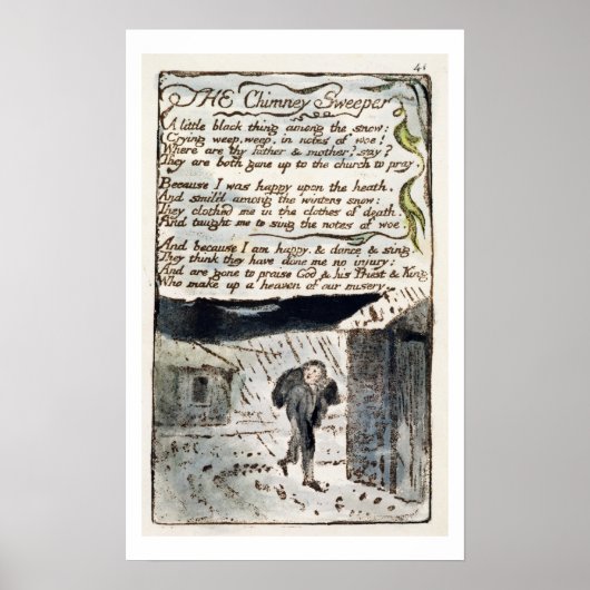'The Chimney Sweeper'、プレート41 (Bentley 37) ポスター (正面)