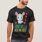 The Chinchilla Likes Me Best Tシャツ (正面)